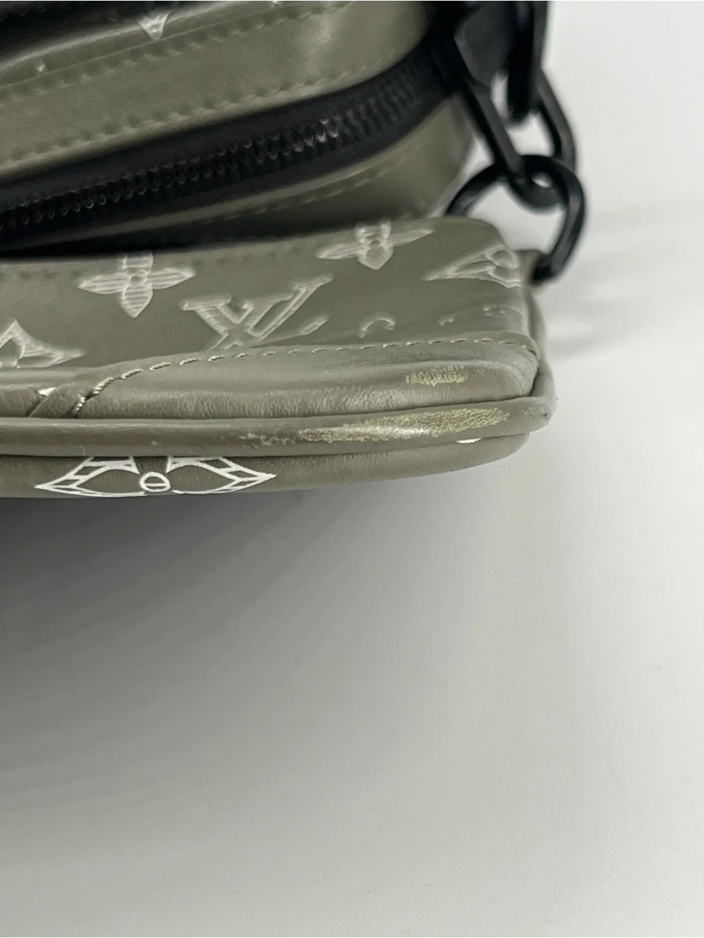 Louis Vuitton Trio Messenger Monogram Shadow Ink Green Bag